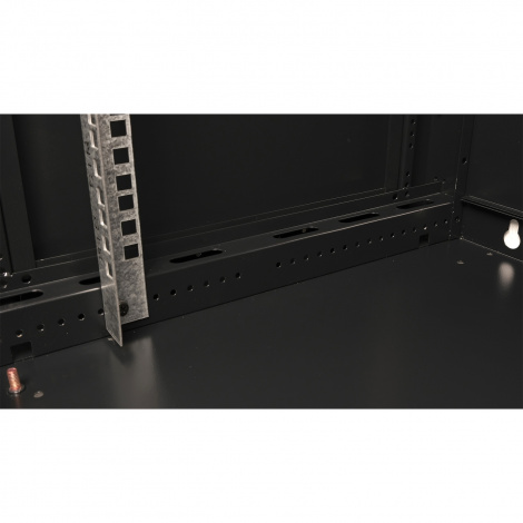 Шкаф 19" телекоммуникационный настенный,  18U 901x600х450 мм, дверь стекло, черный